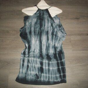 womens tie dye retro hippie summer top. size large